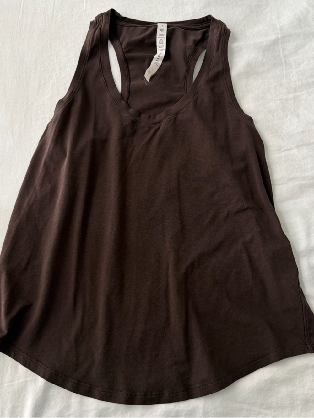 lululemon athletica Dark Brown Racerback Tank